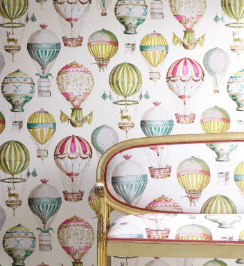 L'envol Nursery Room Wallpaper - Yellow