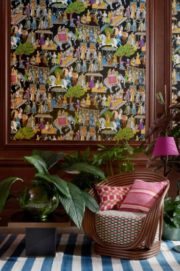 Kalinda Nursery Room Wallpaper 2 - Black