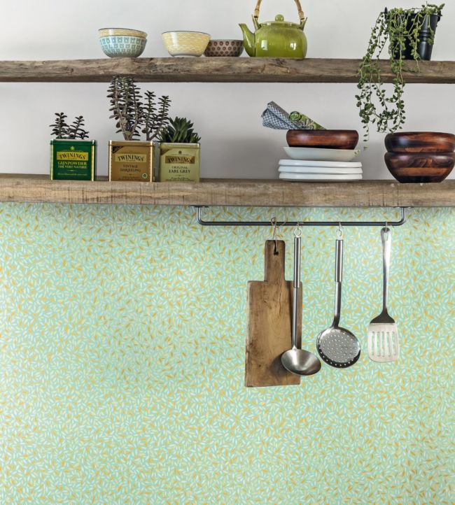 Pepins Nursery Room Wallpaper - Green