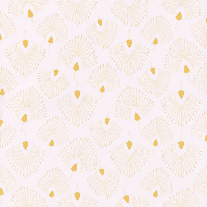 Jungle Eventails Nursery Wallpaper - Pink