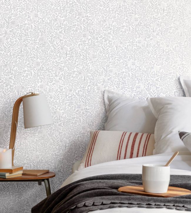 Free Spirit Nursery Room Wallpaper - Silver
