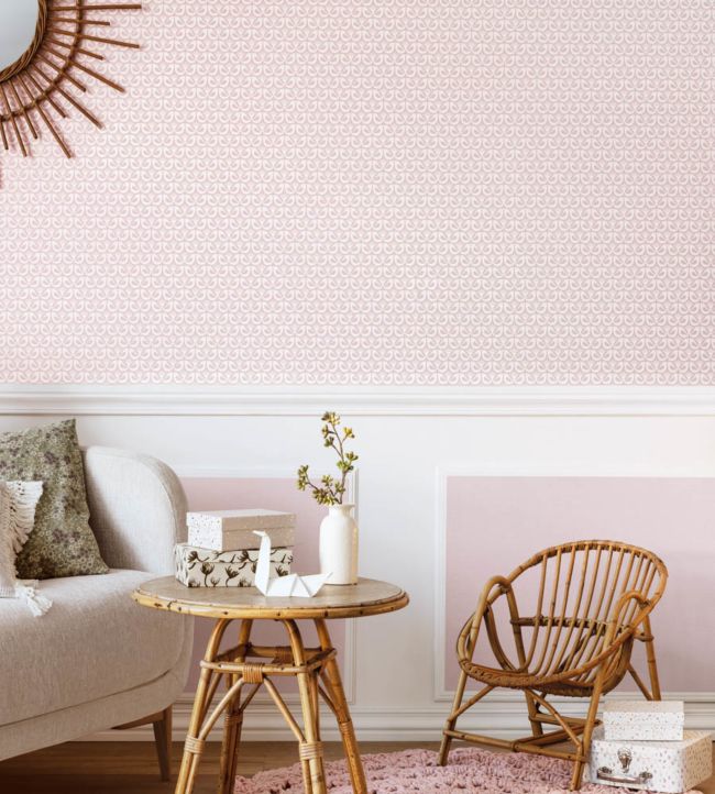 Freedom Nursery Wallpaper Room - Pink