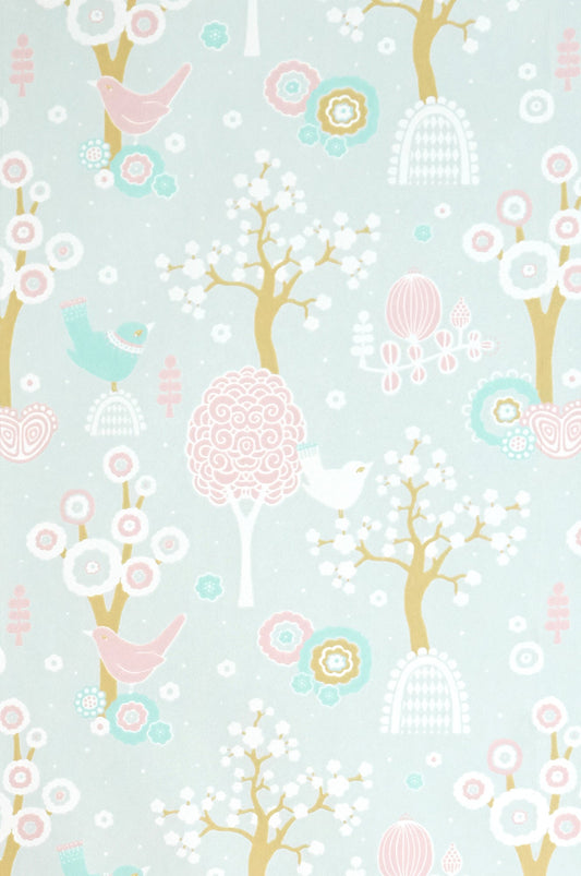 Cherry Valley Grey Wallpaper - Majvillan