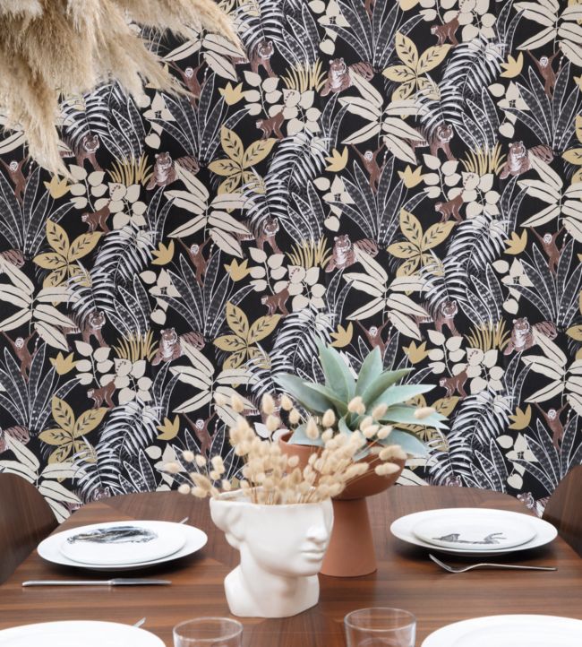 Aventure Nursery Room Wallpaper - Brown