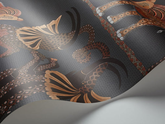 Safari Dance Nursery Room Wallpaper - Brown