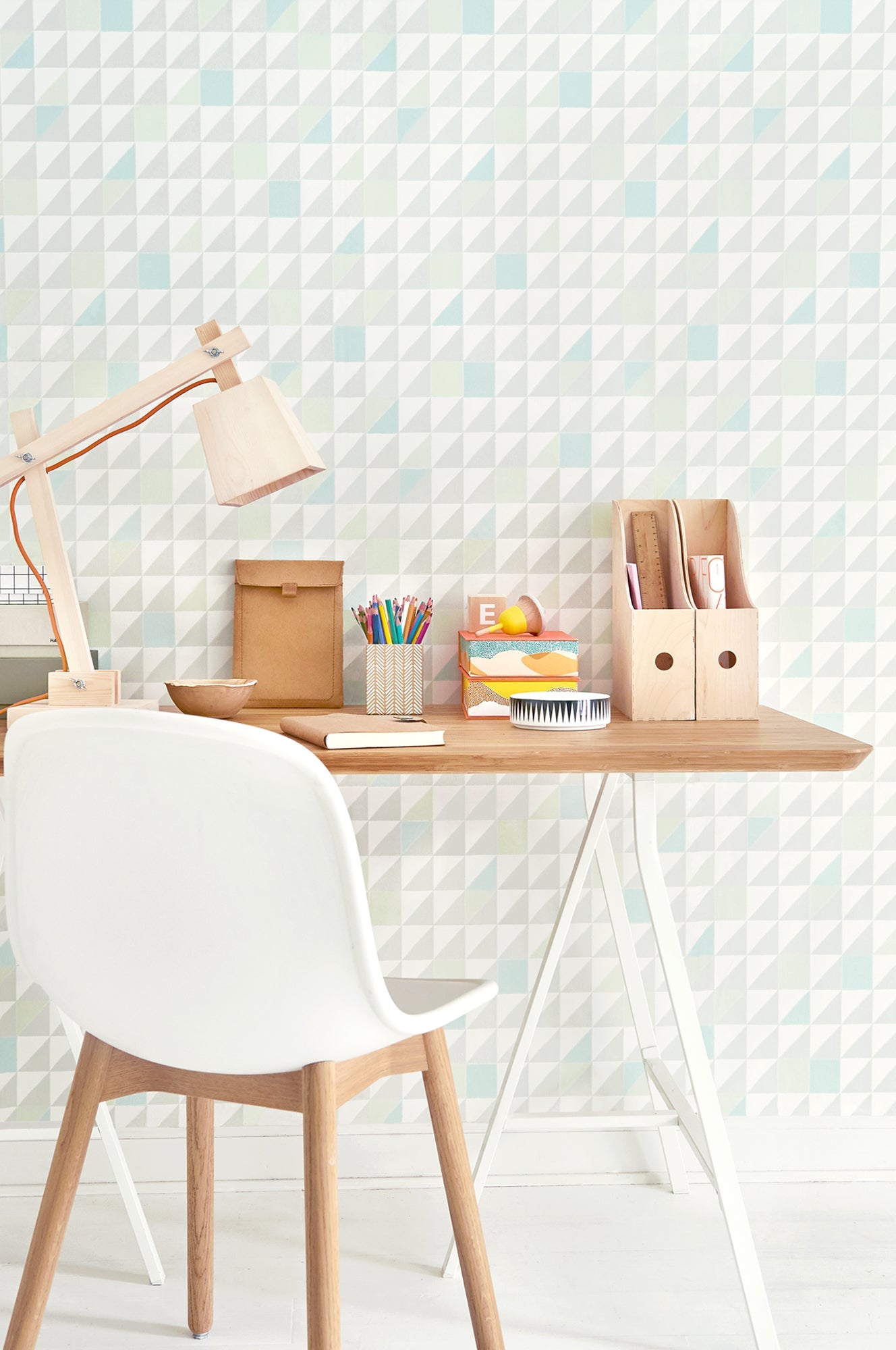 Katinka Turquoise/green Wallpaper - Majvillan