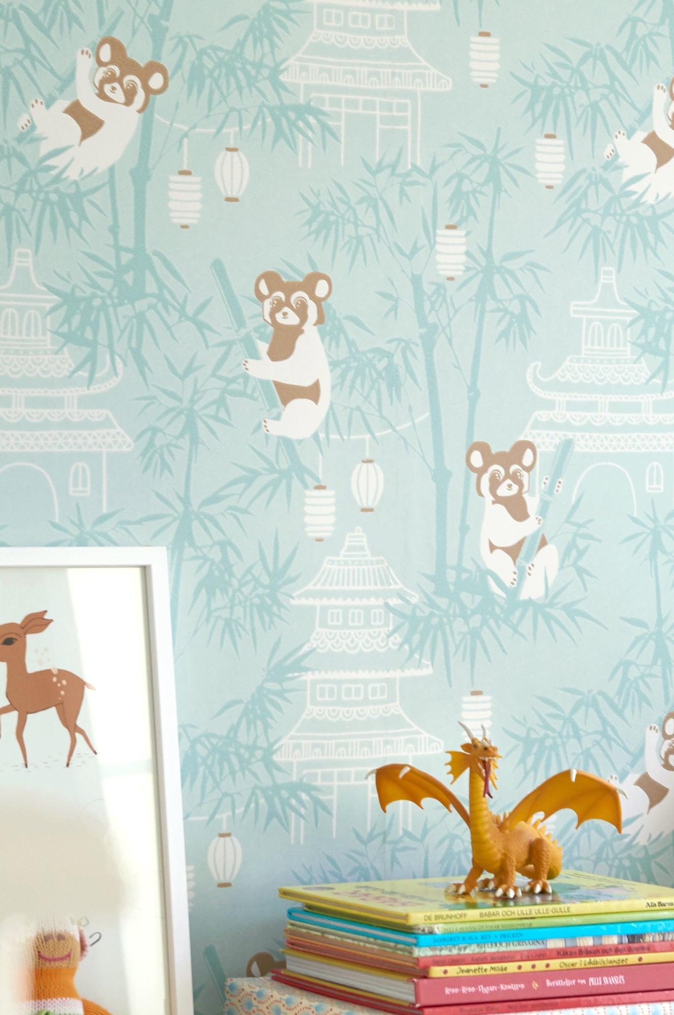 Bambu Turquoise Wallpaper - Majvillan