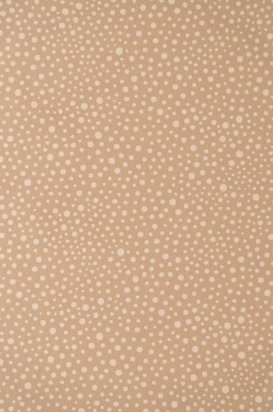 Dots Teddy Brown Wallpaper - Majvillan