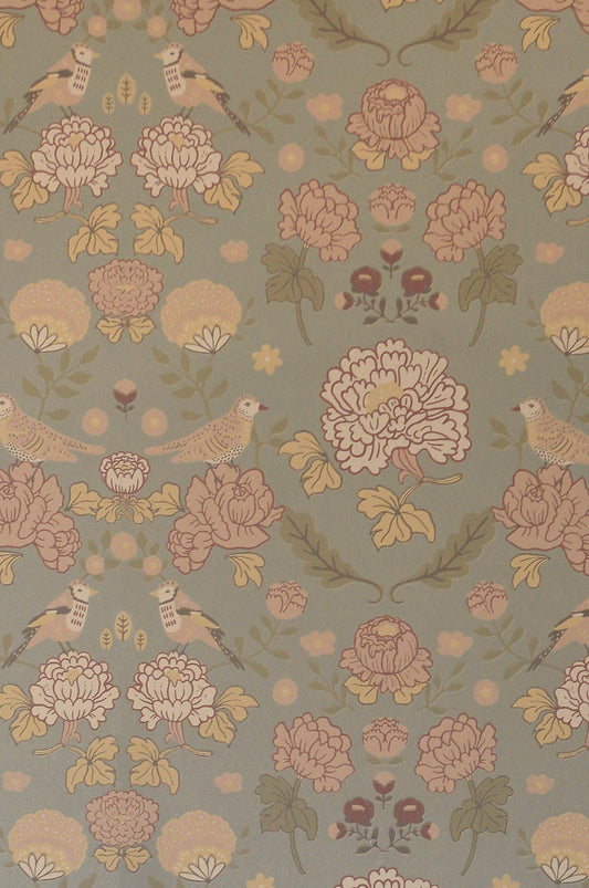 June Saga Green Wallpaper - Majvillan