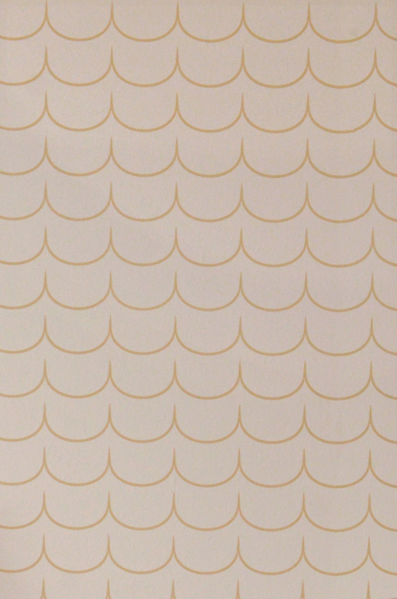 Drop Curtain Greige Golden Brown Wallpaper - Majvillan