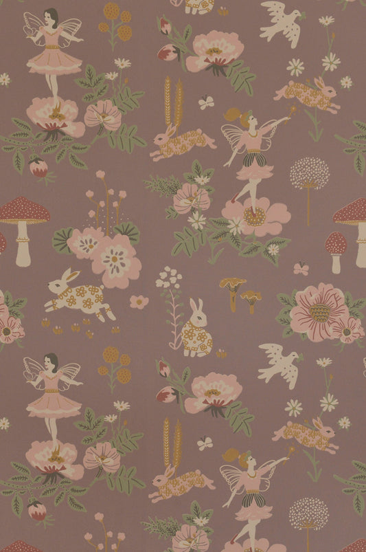 Old Garden Plum Wallpaper - Majvillan