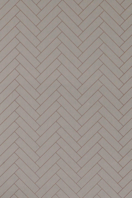 Herringbone Greige Blue Wallpaper - Majvillan