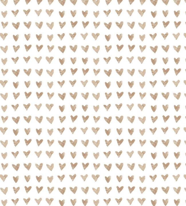Hearts Nursery Fabric - Pink