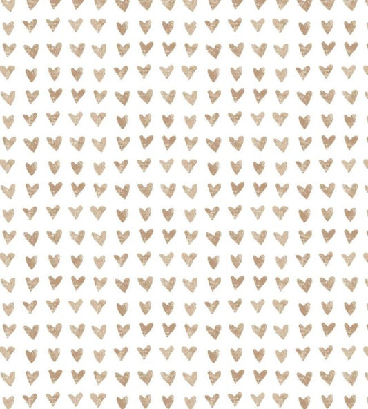 Hearts Nursery Fabric - Pink