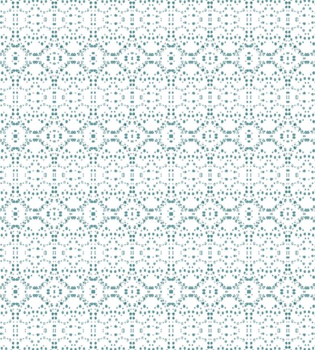 Dotty Hearts Nursery Fabric - Teal