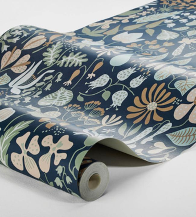 Herbarium Nursery Room Wallpaper 2 - Gray