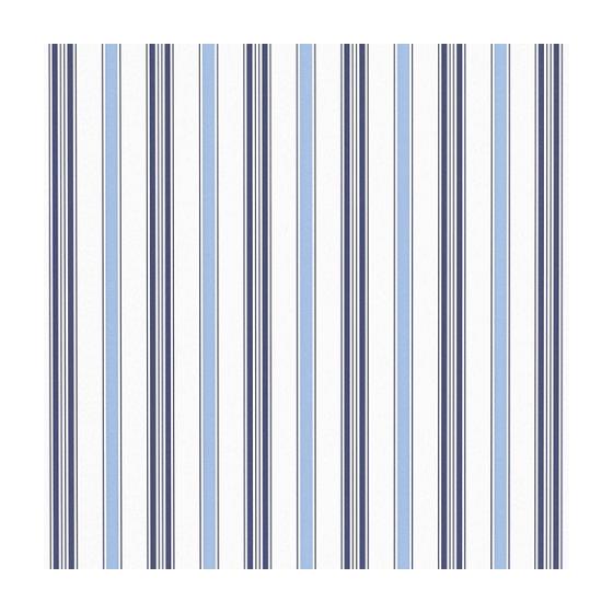 Basil Stripe - Porcelain Nursery Wallpaper - Blue