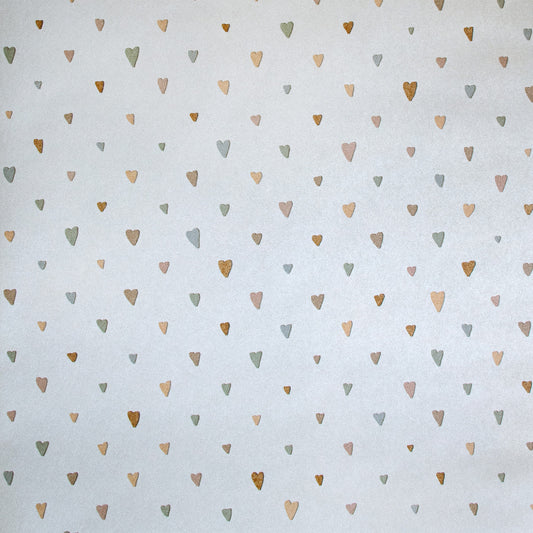 Hearts Great Kids Nursery Wallpaper - Blue