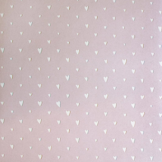 Hearts Great Kids Nursery Wallpaper - Purple