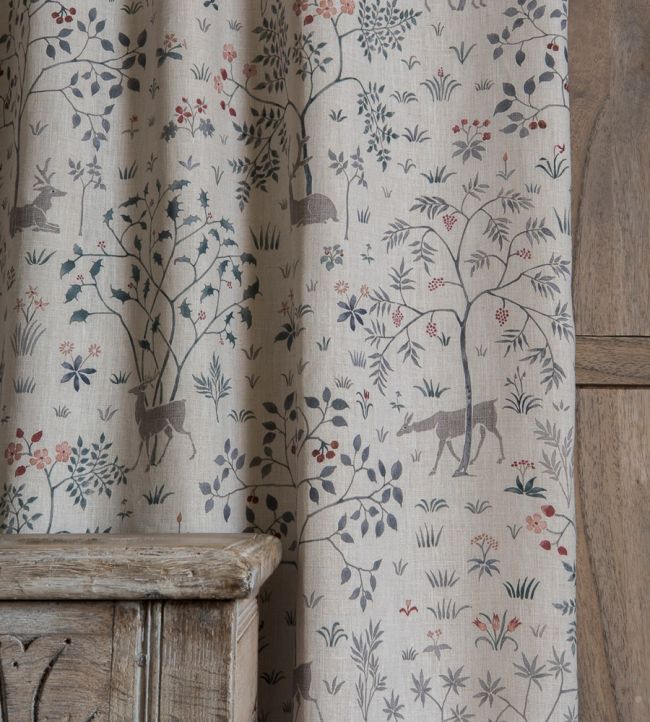 Voysey Park Nursery Room Fabric - Green