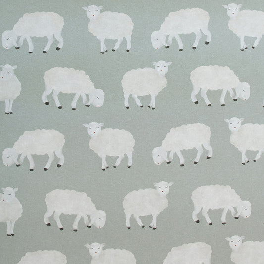 Sweet Sheep Great Kids Nursery Wallpaper - Gray