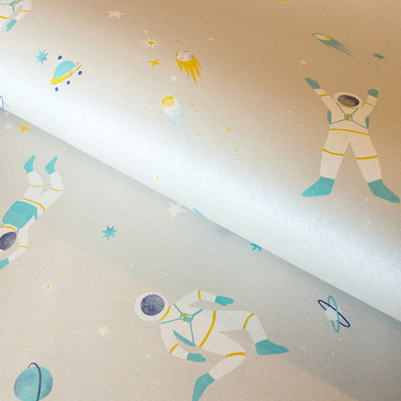 Super Space Great Kids Nursery Room Wallpaper 2 - Pink