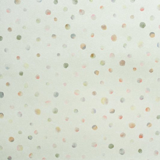 Watercolor Dots Great Kids Nursery Wallpaper - White