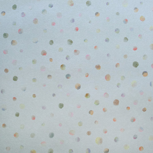 Watercolor Dots Great Kids Nursery Wallpaper - Blue