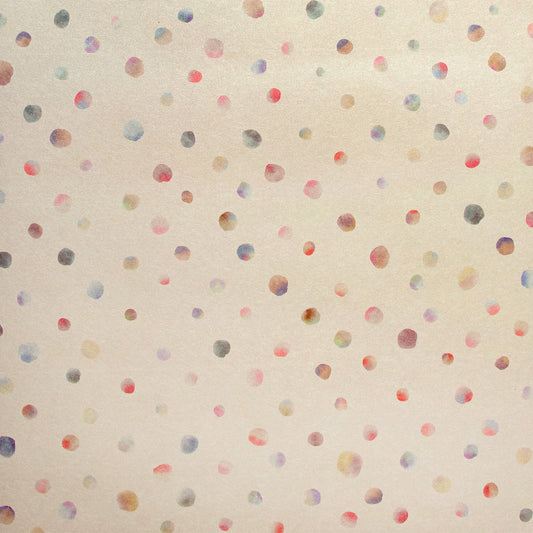Watercolor Dots Great Kids Nursery Wallpaper - Sand