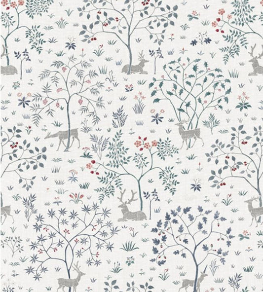 Voysey Park Nursery Fabric - Blue