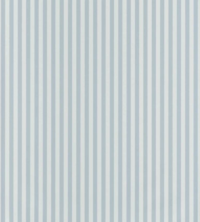 Happy Dreams Rayure Nursery Wallpaper - Blue