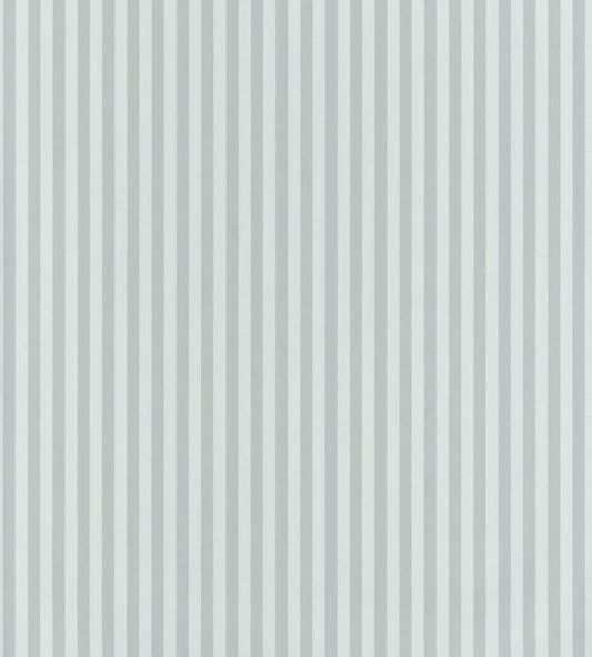 Happy Dreams Rayure Nursery Wallpaper - Silver