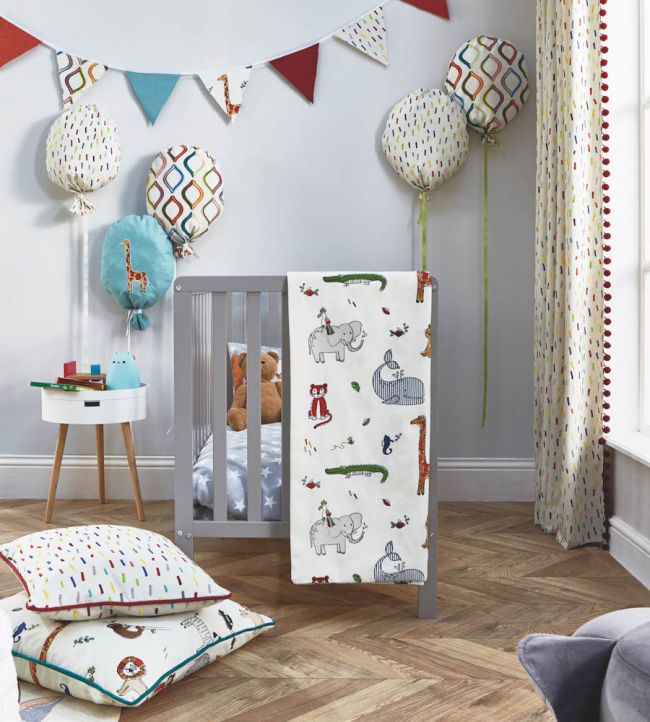 Dolly Mixture Nursery Room Fabric - Multicolor