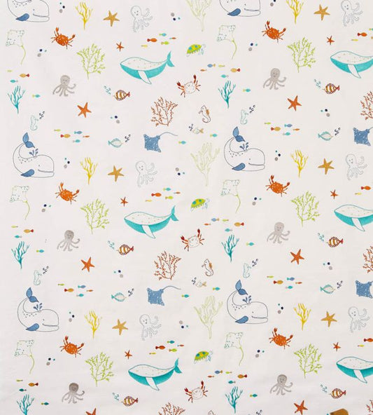 Splash Nursery Fabric - Blue