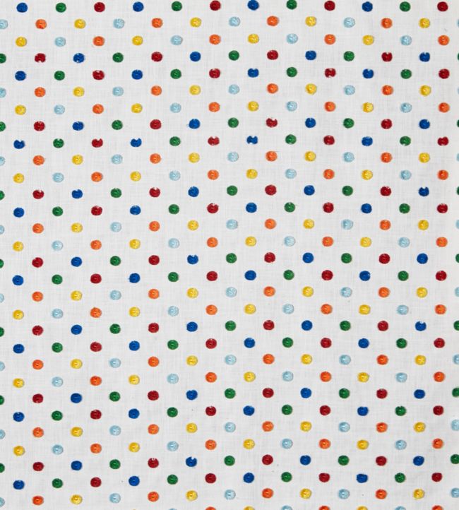 Pom Pom Nursery Fabric - Cream