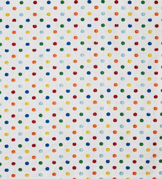 Pom Pom Nursery Fabric - Cream