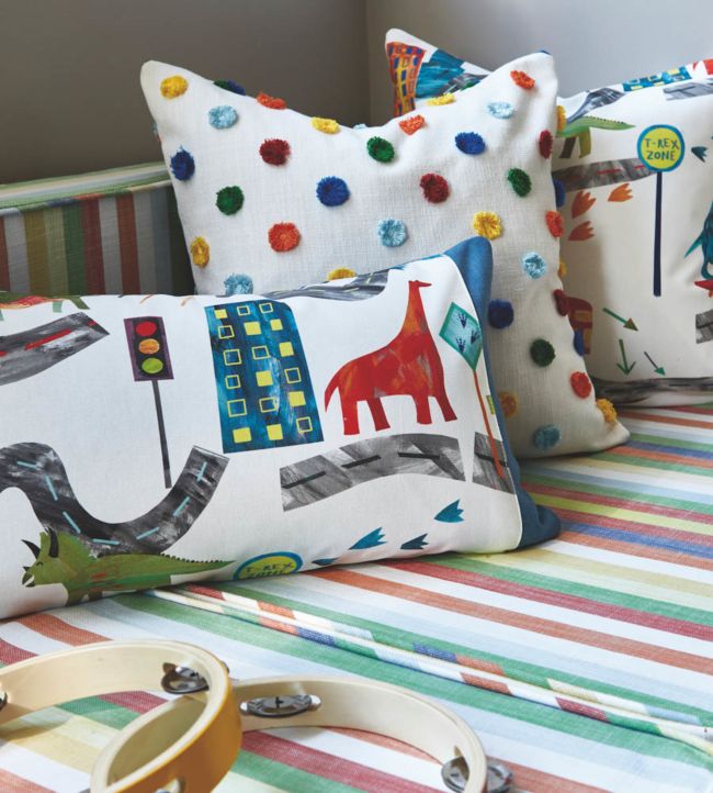 Skipping Nursery Room Fabric - Multicolor