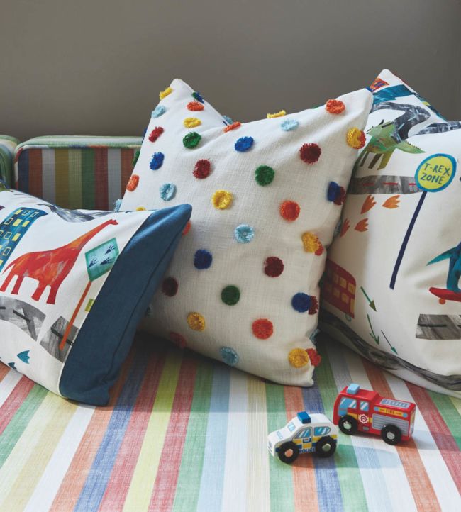 Skipping Nursery Room Fabric 2 - Multicolor