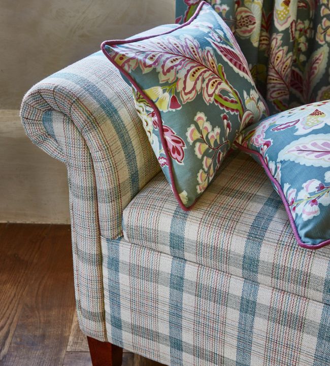 Topiary Nursery Room Fabric - Blue