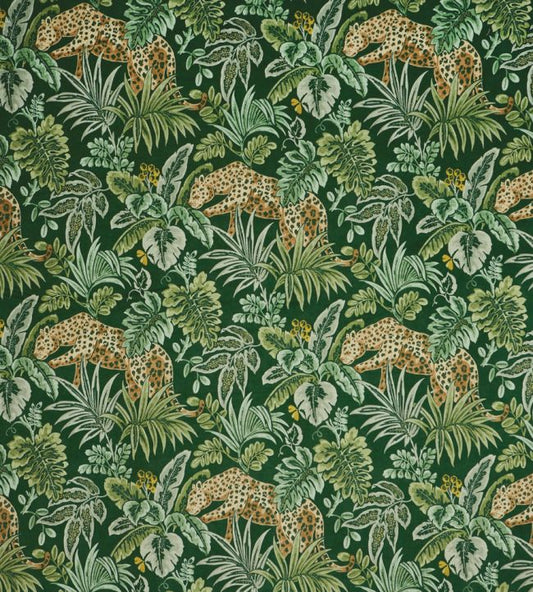 Leopard Nursery Fabric - Green
