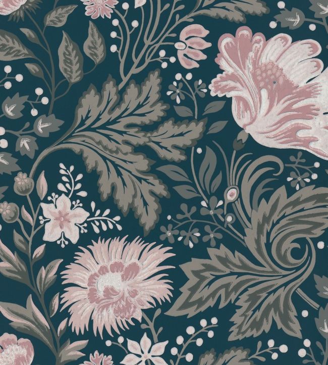 Ava Nursery Wallpaper - Blue