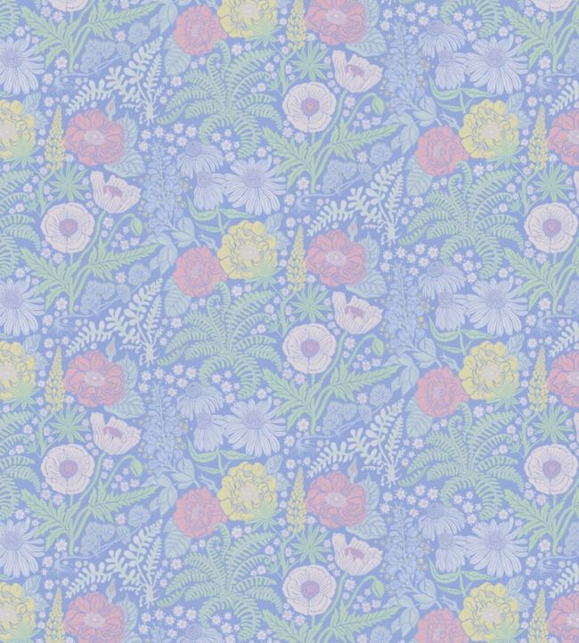 Lisa Nursery Wallpaper - Blue