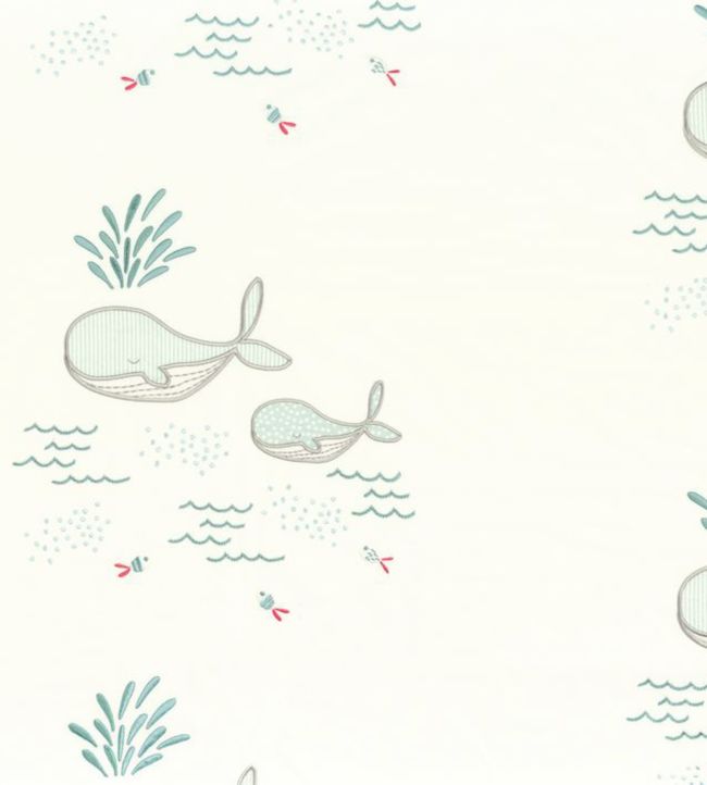Tom & Leo Nursery Fabric - White