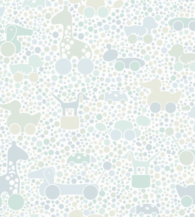 Brio Dots Nursery Wallpaper - Green