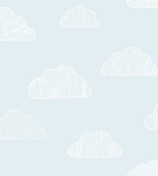 Claudia Children's Wallpaper - Blue