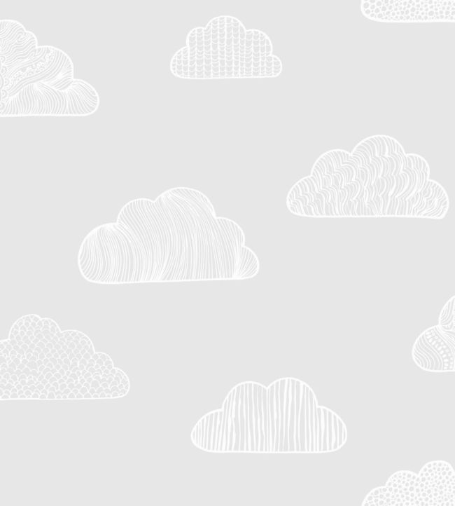 Claudia Children's Wallpaper - Grey