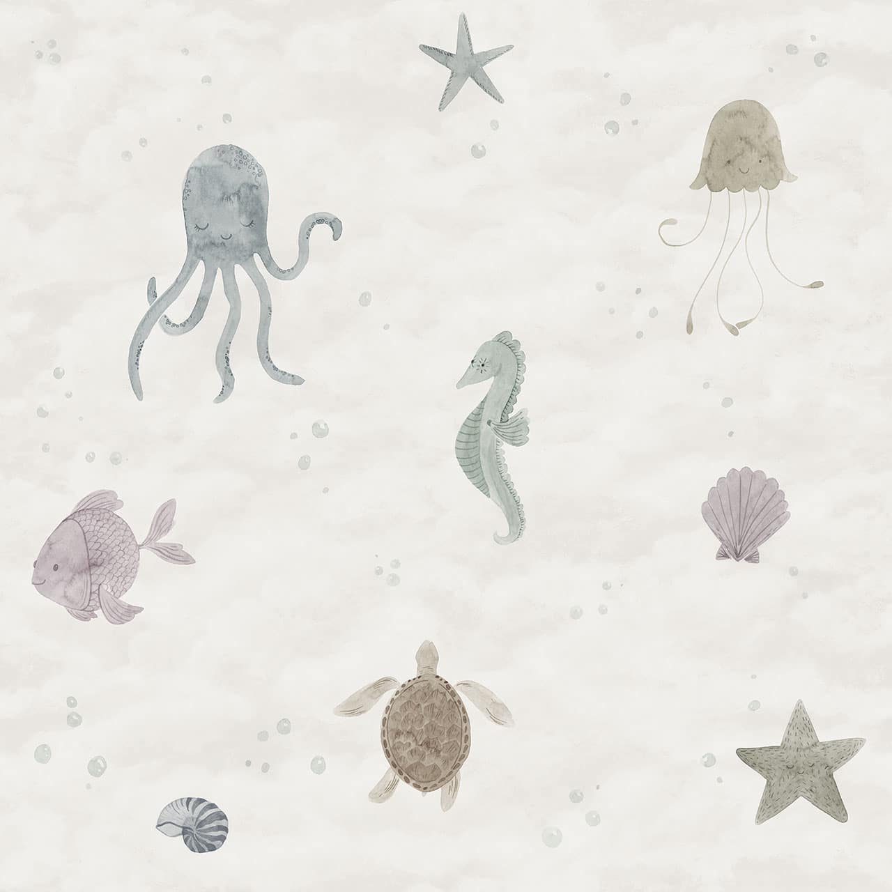 Alice Nursery Wallpaper - Cream
