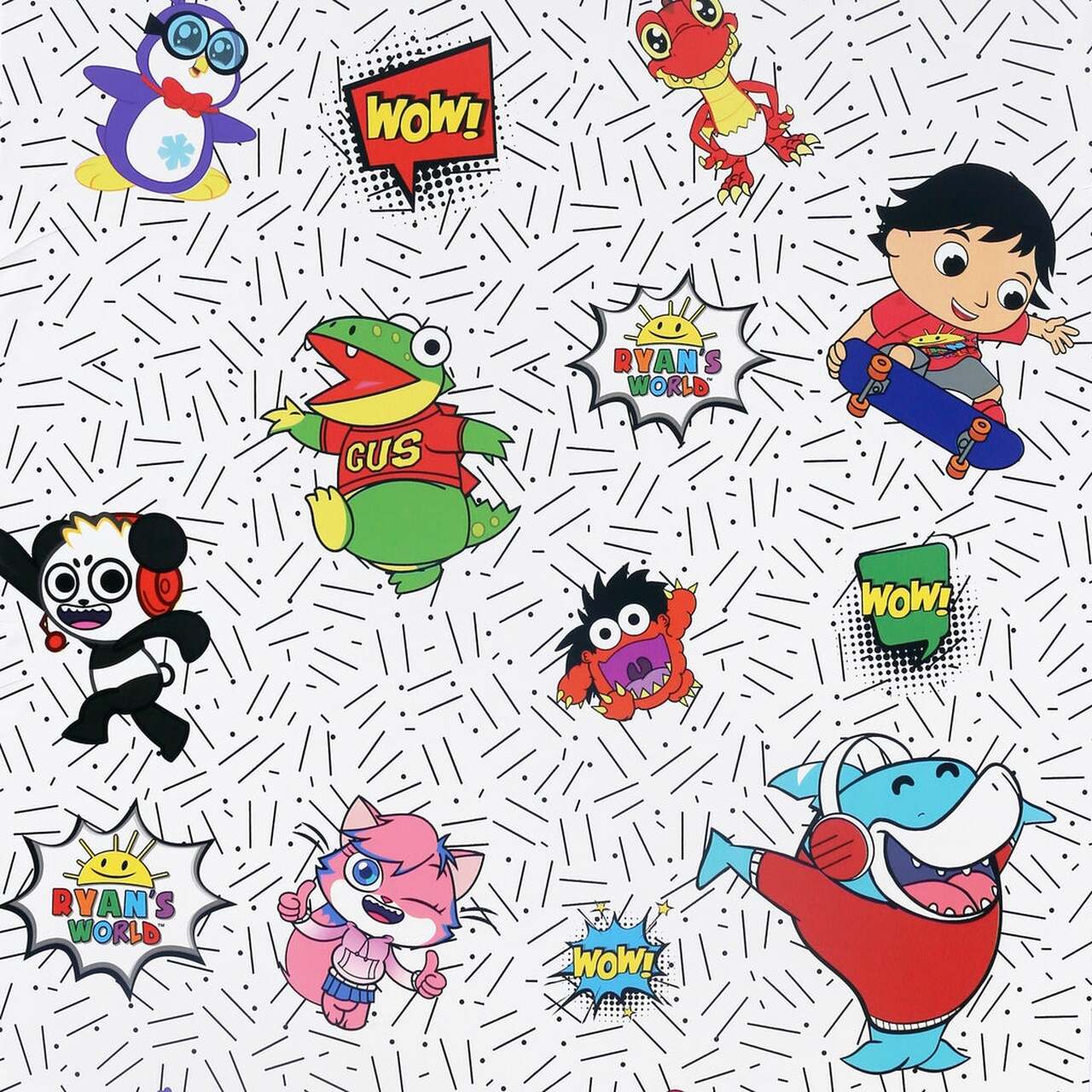 Ryan's World Crew Nursery Wallpaper - Multicolor