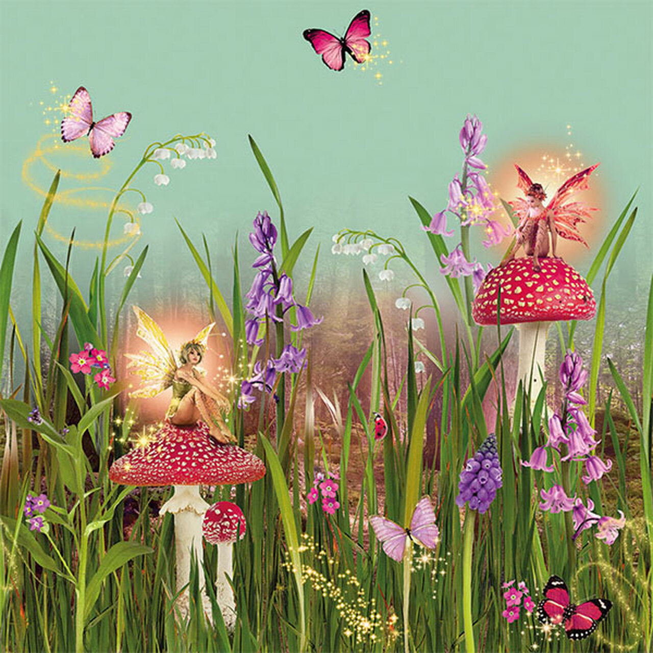 Frieze Magic Garden Imagine Fun Border Nursery Wallpaper - Green