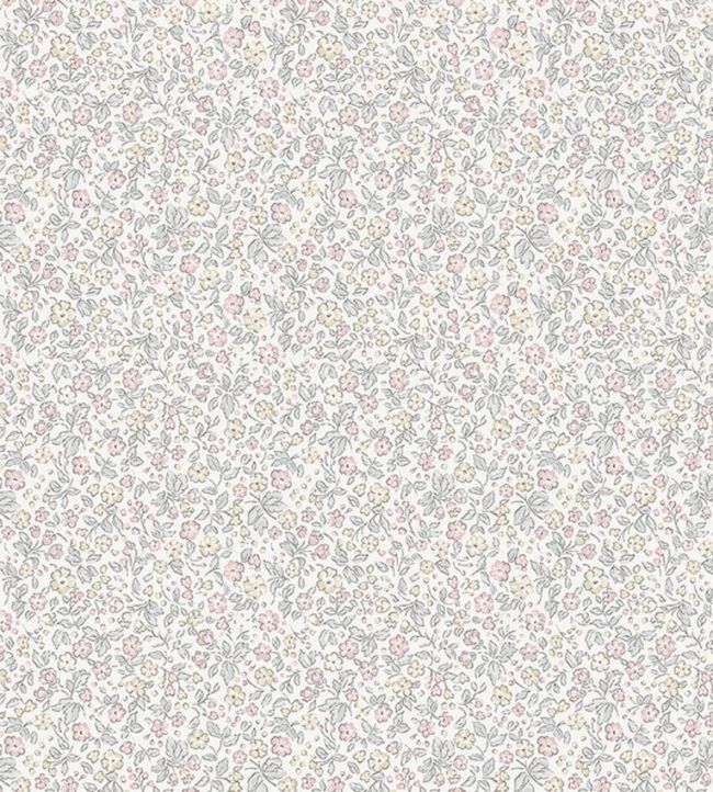 Jasmine Nursery Wallpaper - Silver